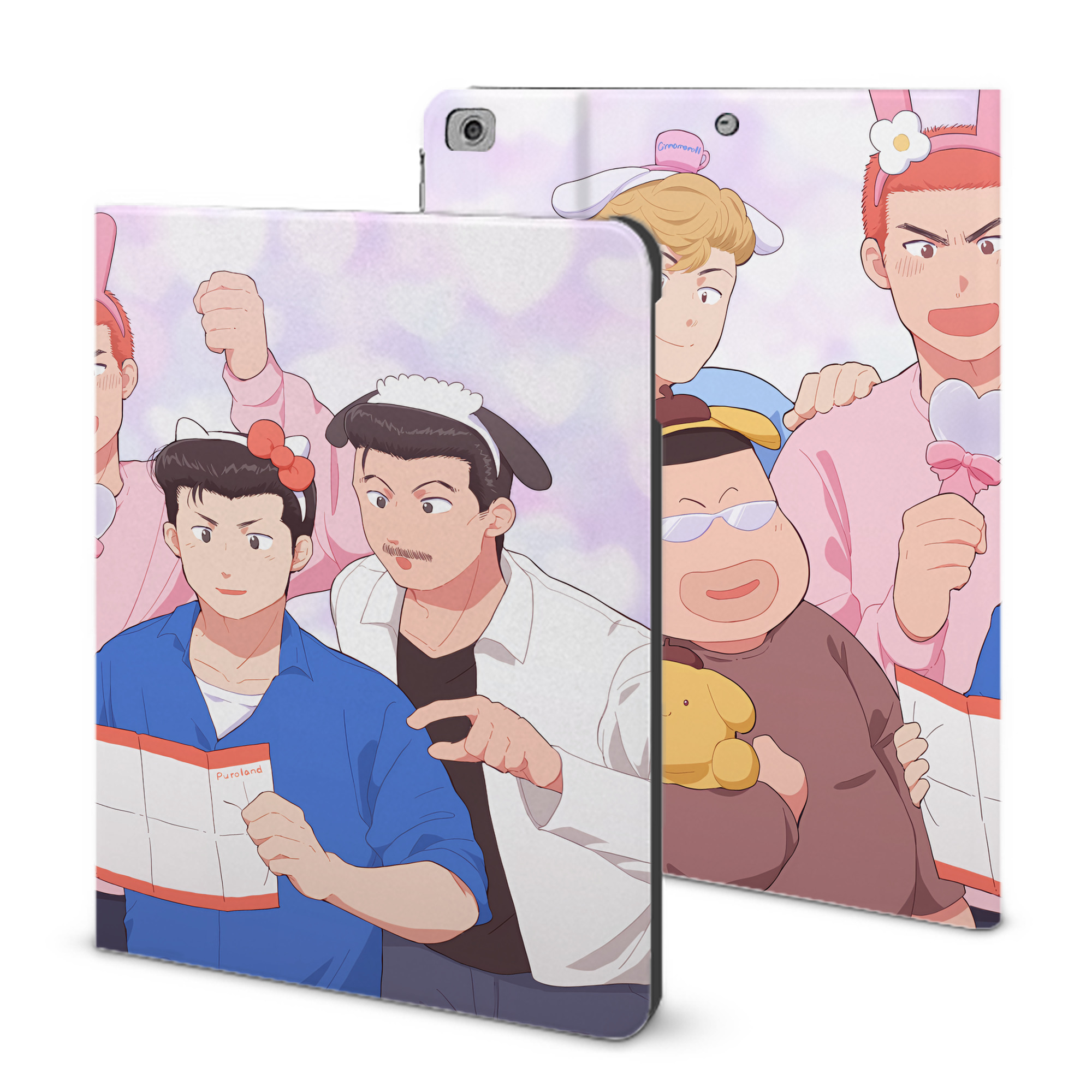 （画像用） SLAM DUNK／スラムダンク IPad ケース ブック型 PUレザー TPU 耐衝撃 軽量 薄型 ペン収納なし 全面保護 IPad 各モデル対応